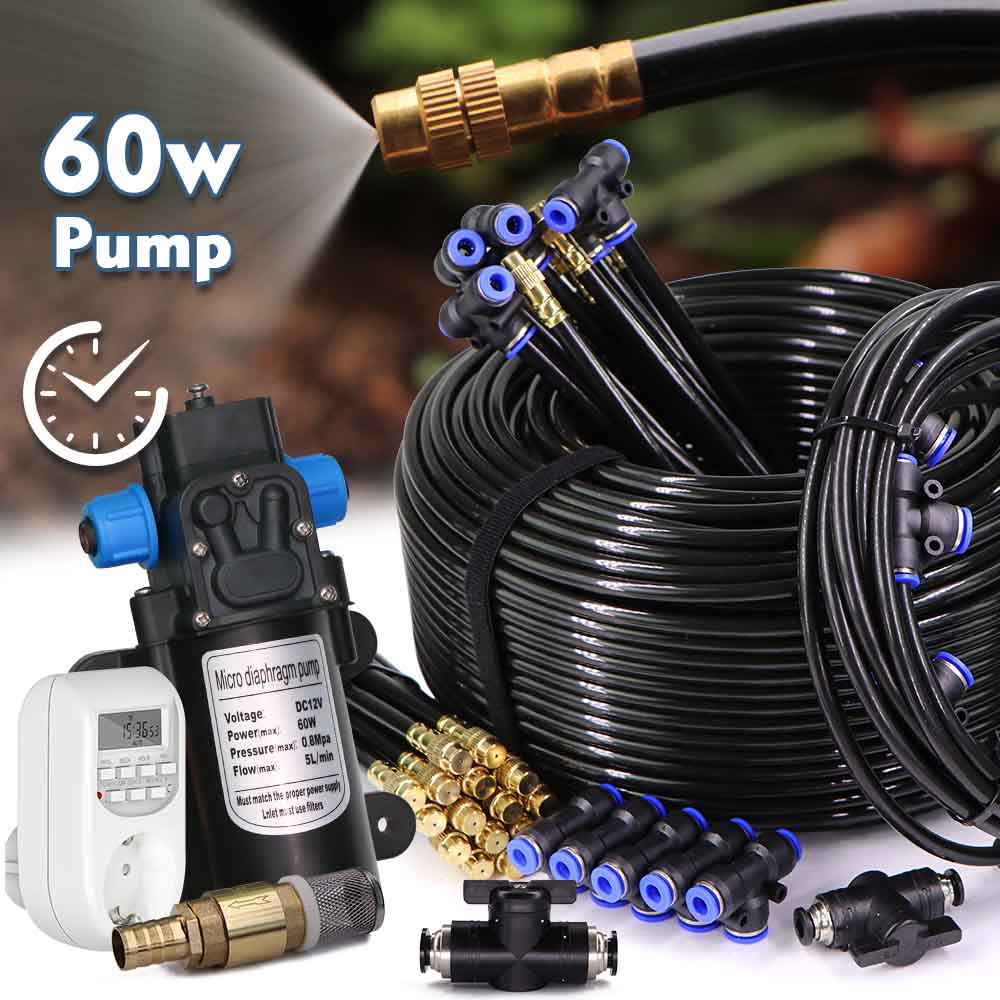 Smart Garden At Home - 60w Self-priming Pump Misting Cooling System