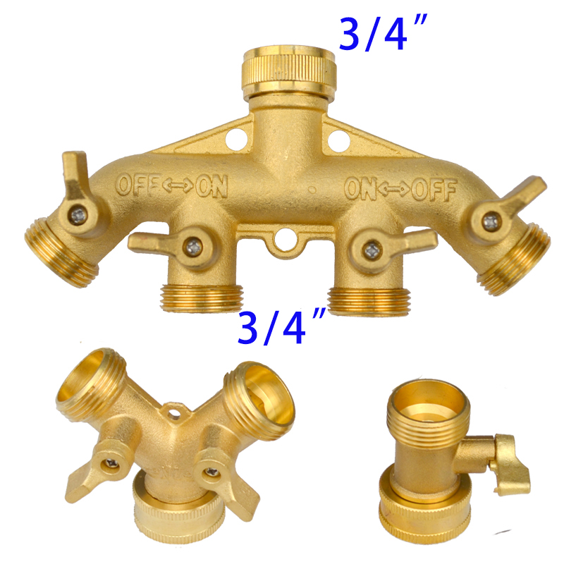 Heavy Duty Brass 1-2-4 way Spl - Smart Garden Hose Valve recension och pris