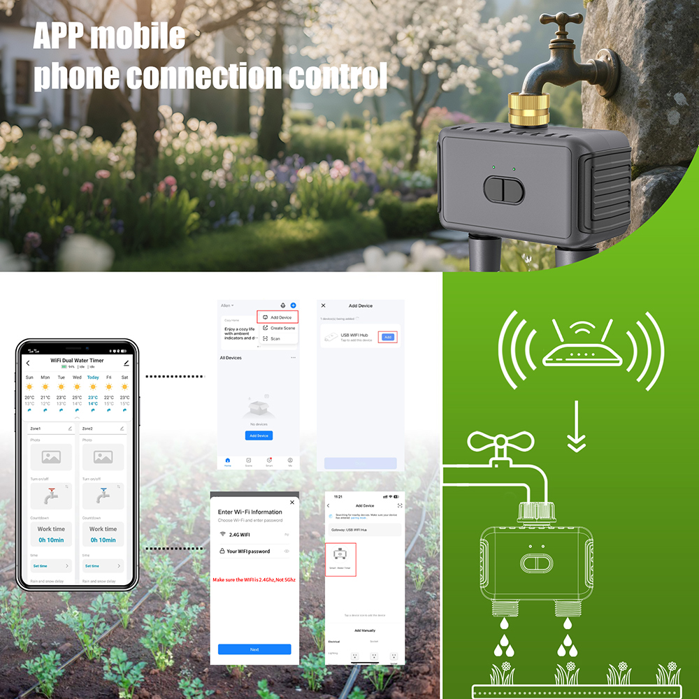 Wifi Automatic Water Timer Dua - Smart Garden Hose Timer recension och pris