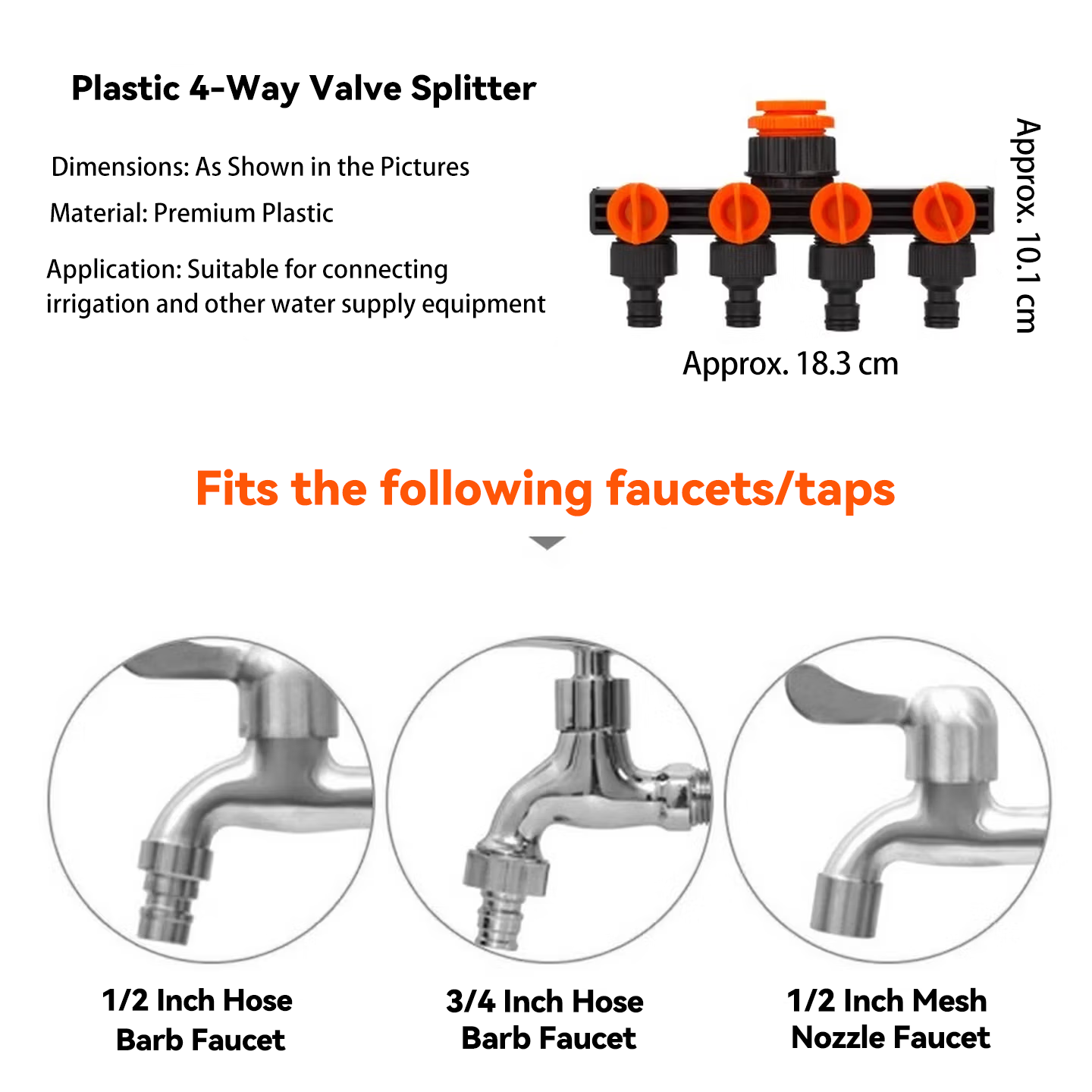 1 In 4 Out 5-Way Water Tap Spl - Smart Garden Hose Valve recension och pris