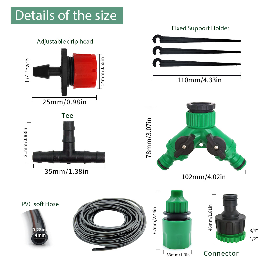 Greenhouse 15M-30M DIY Drip Ir - Smart Garden Hose Timer recension och pris