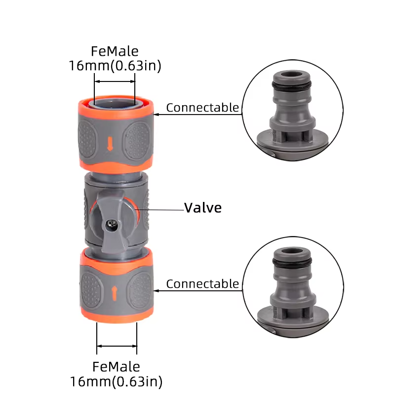 1-PC Double-End Quick Connect  - Smart Garden Hose Valve recension och pris