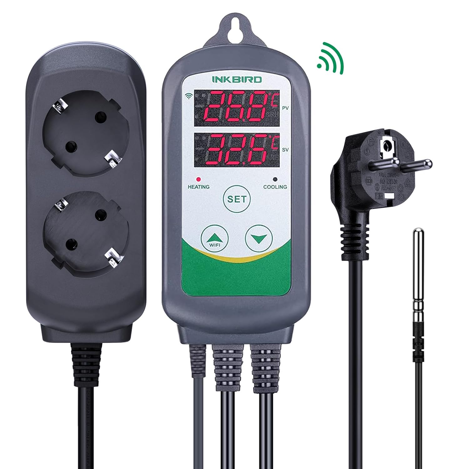 INKBIRD ITC-308-WiFi Digital T - Smart Garden Greenhouse recension och pris