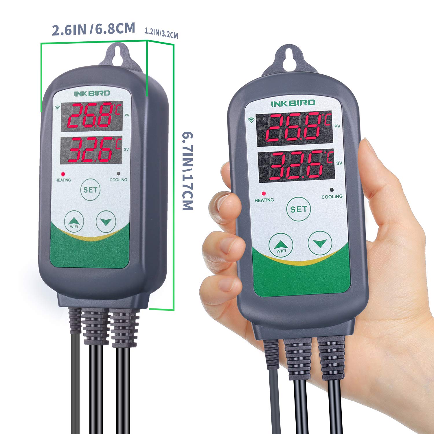 INKBIRD ITC-308-WiFi Digital T - Smart Garden Greenhouse recension och pris