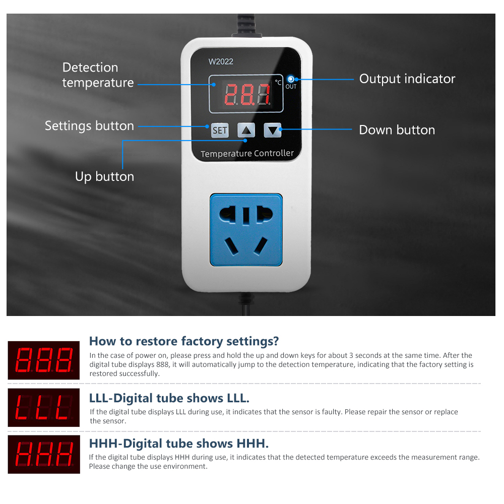W2022 Temperature Controller 1 - Smart Garden Greenhouse recension och pris