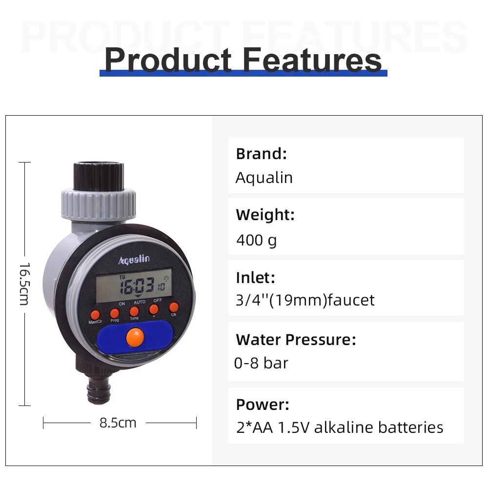 Automatic LCD Display Watering - Smart Garden Hose Timer recension och pris