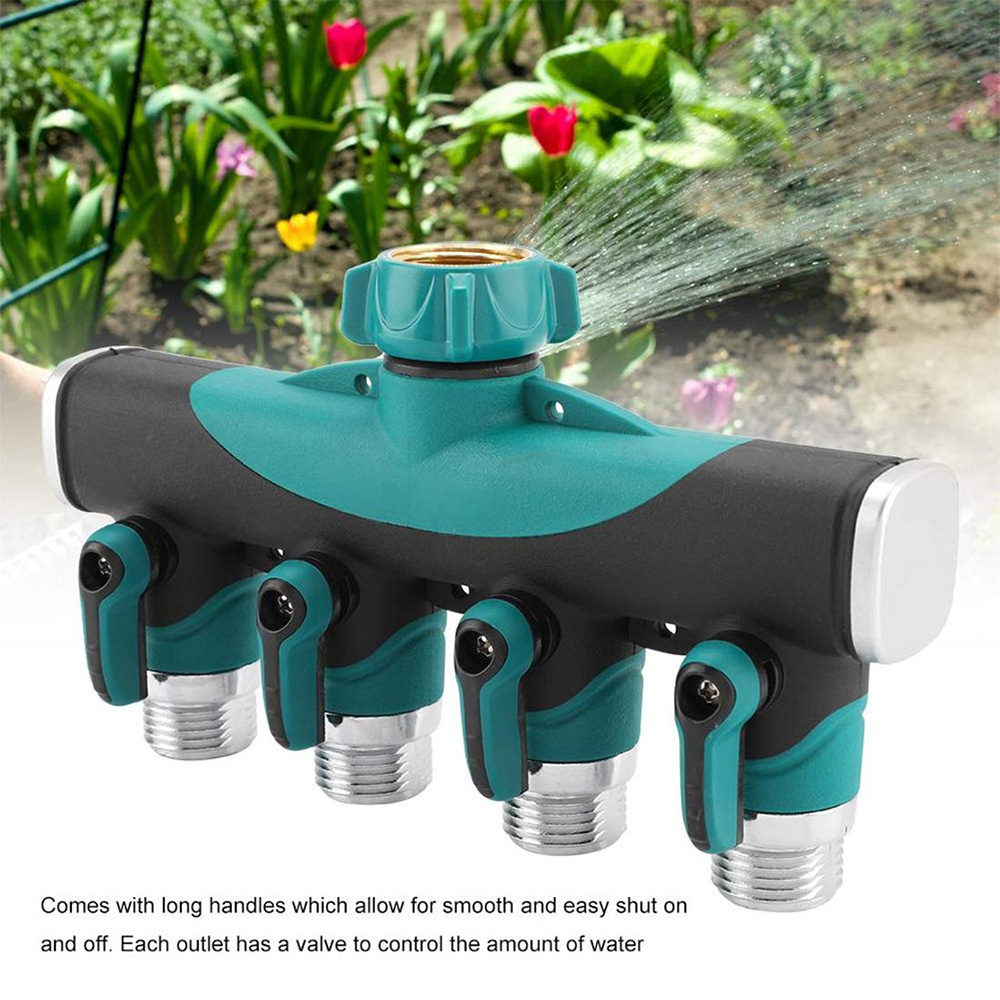 Heavy Duty Metal 4 Way 3/4'' T - Smart Garden Hose Valve recension och pris